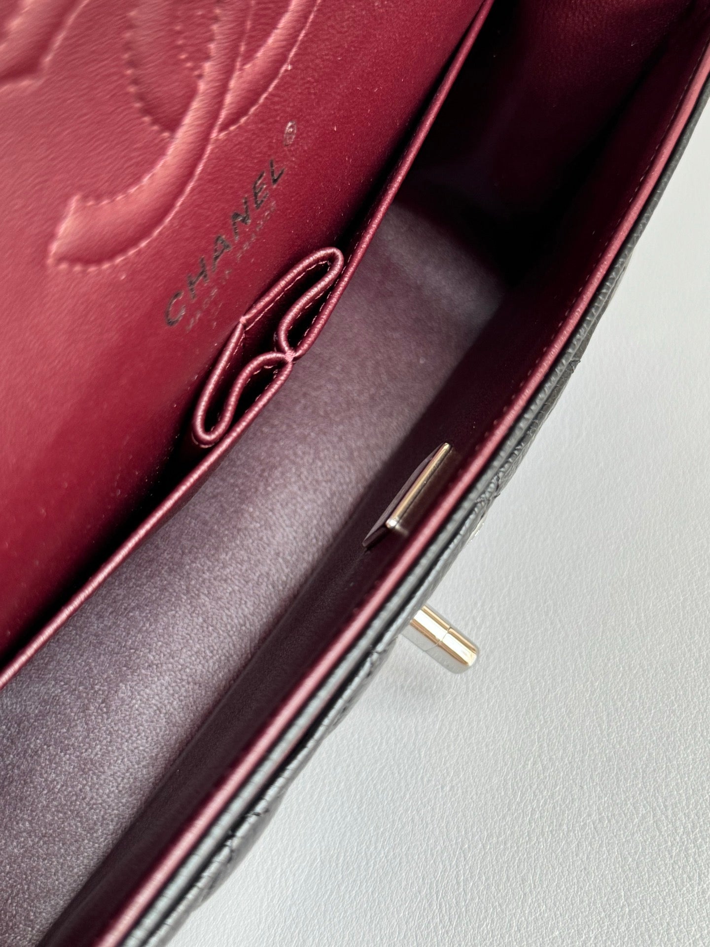 CHANEL- Flap23 bag golden/sliver