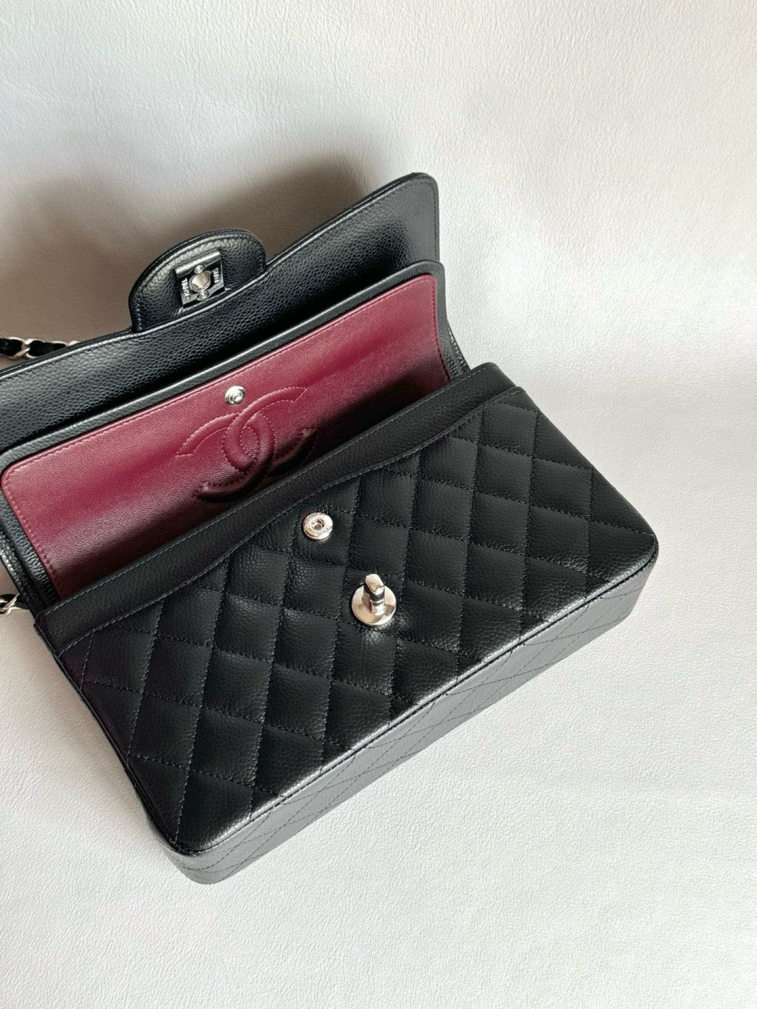 CHANEL- Flap23 bag golden/sliver