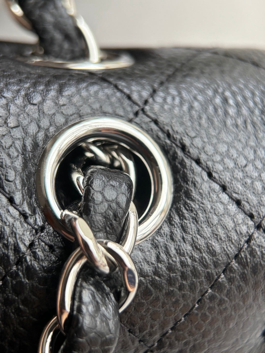 CHANEL- Flap23 bag golden/sliver