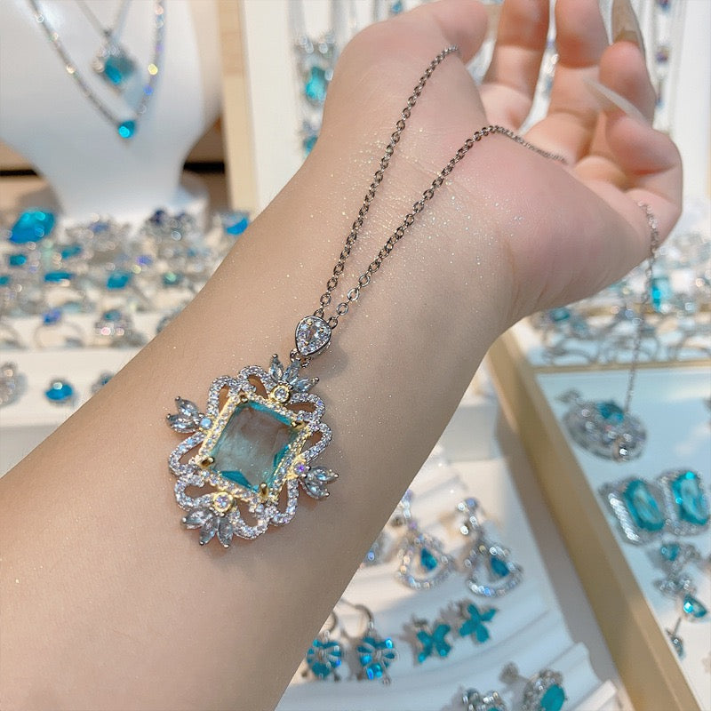 FENG SHUI - 36 Bright aquamarine ring ring and other jewelry