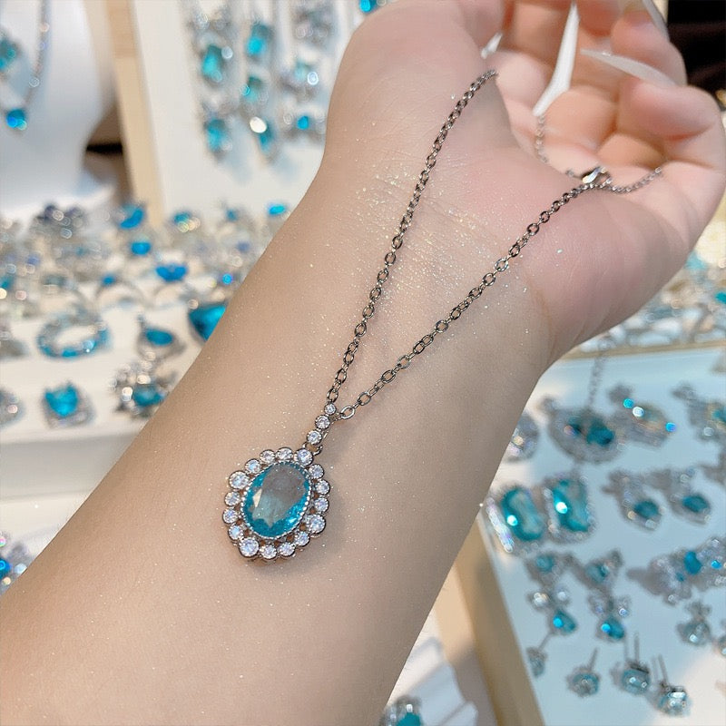 FENG SHUI - 36 Bright aquamarine ring ring and other jewelry