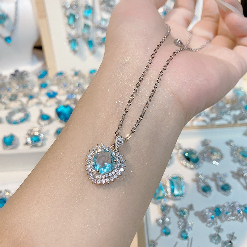 FENG SHUI - 36 Bright aquamarine ring ring and other jewelry