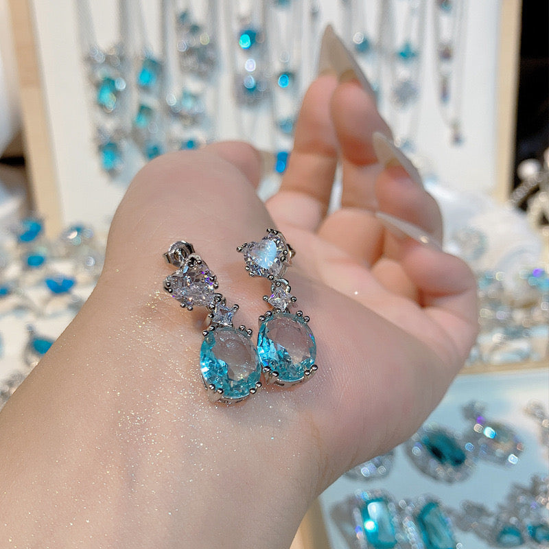 FENG SHUI - 36 Bright aquamarine ring ring and other jewelry