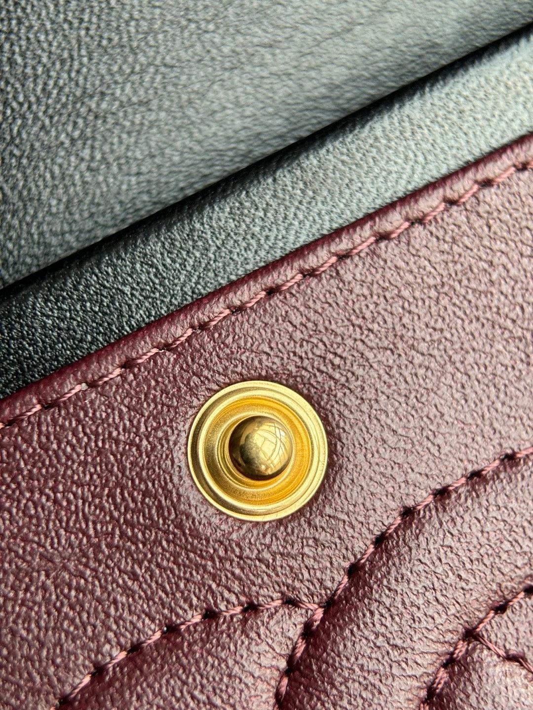 CHANEL- Classic Flag bag golden/sliver