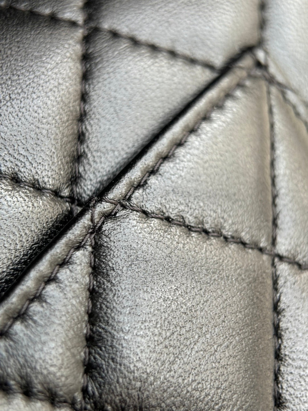 CHANEL- Classic Flag bag golden/sliver