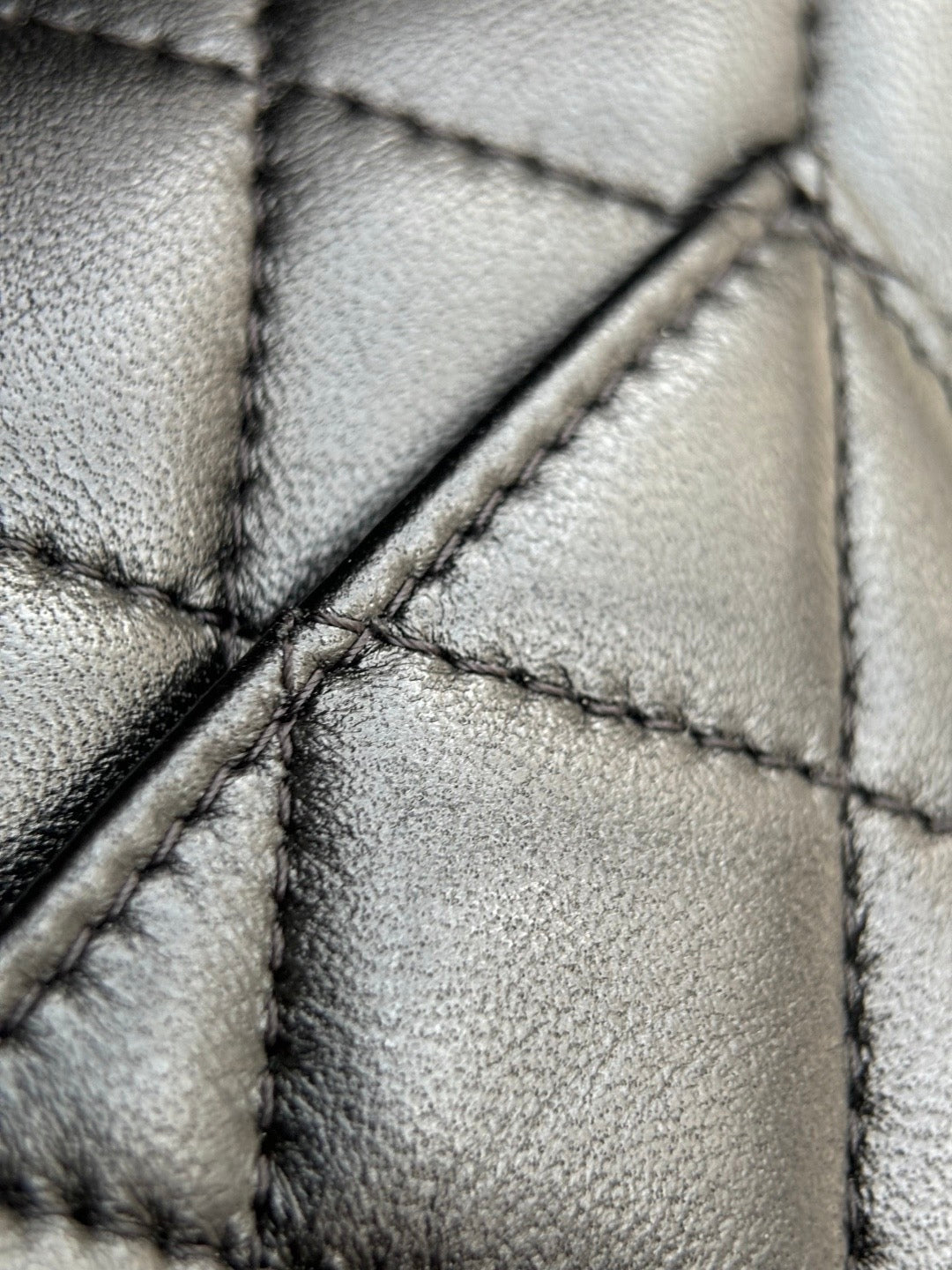 CHANEL- Classic Flag bag golden/sliver