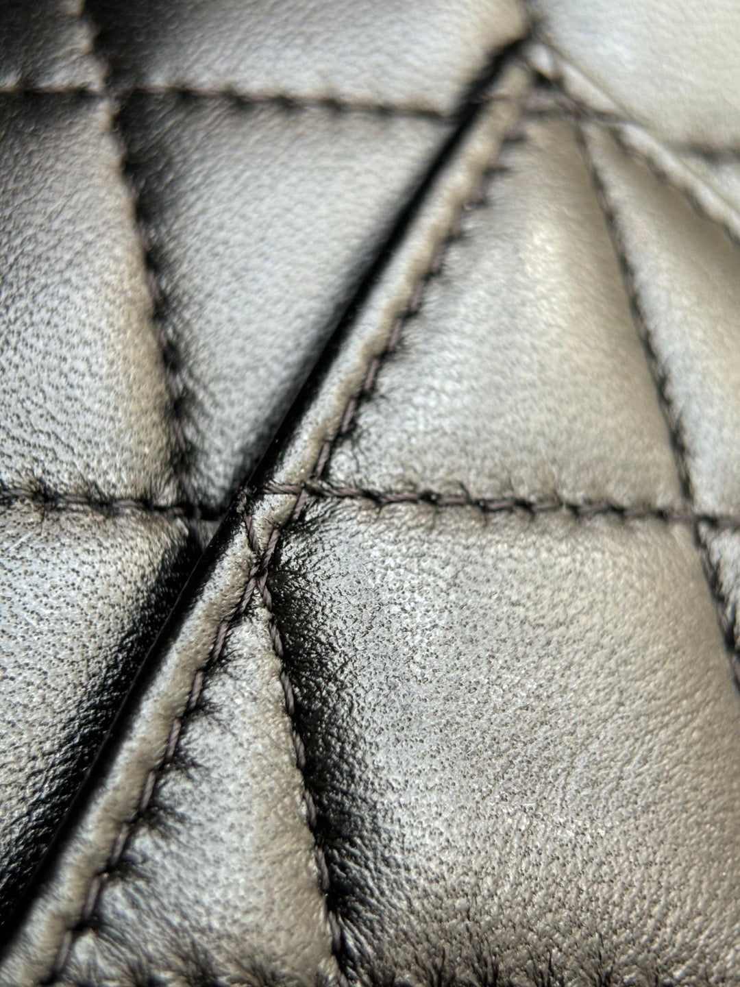 CHANEL- Classic Flag bag golden/sliver