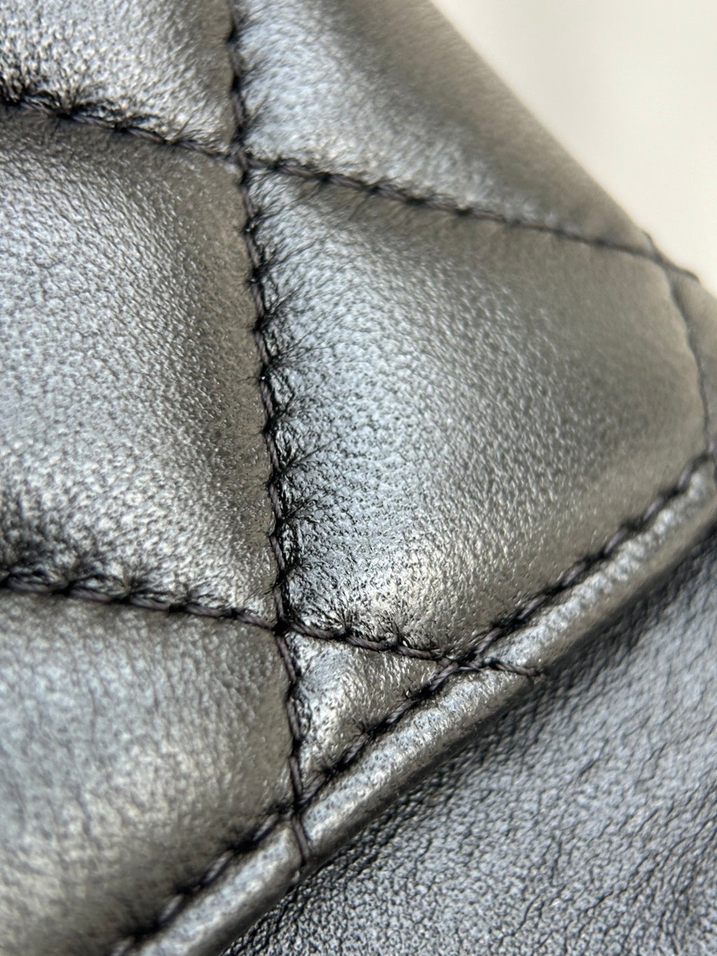 CHANEL- Classic Flag bag golden/sliver