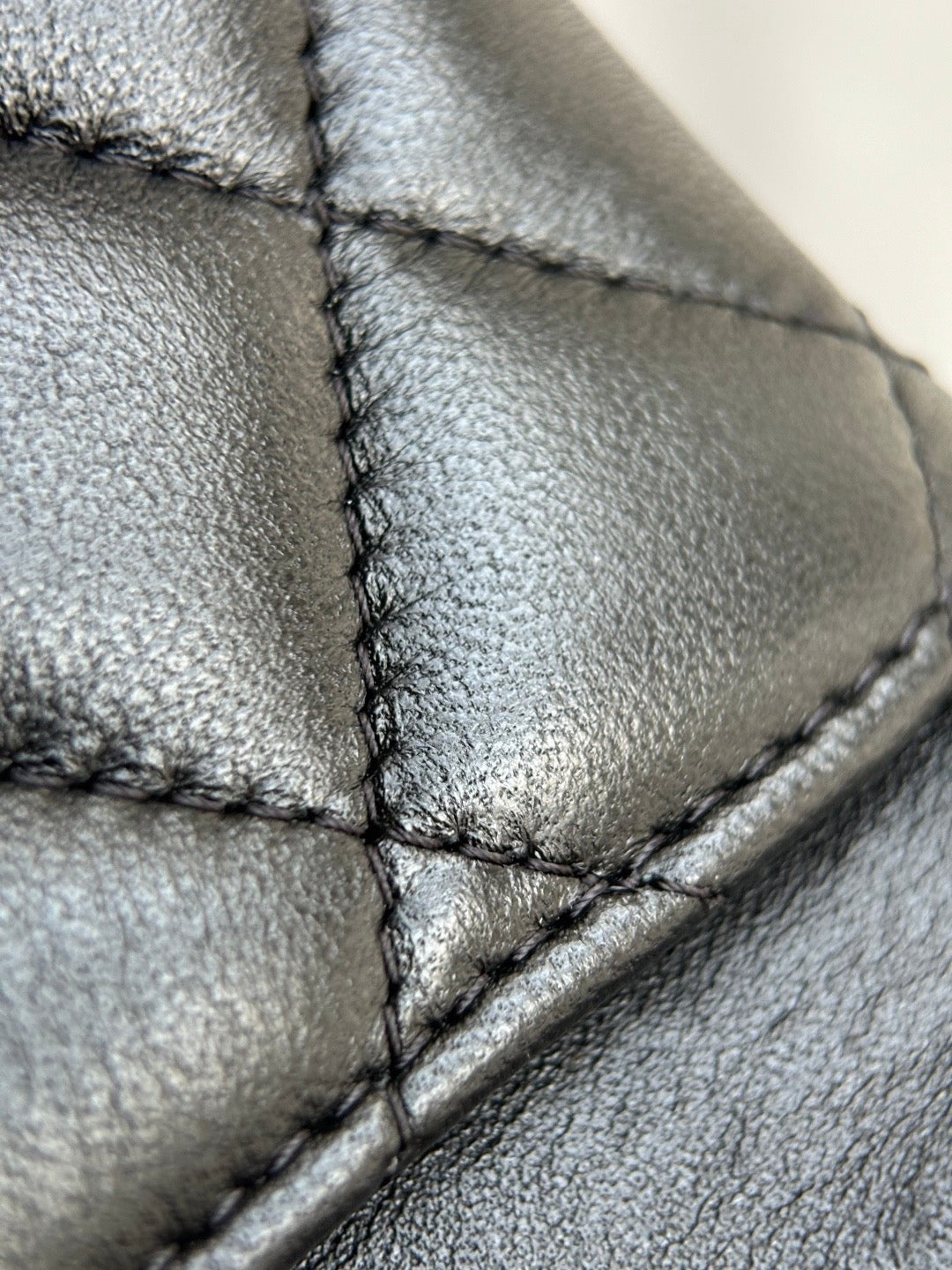 CHANEL- Classic Flag bag golden/sliver