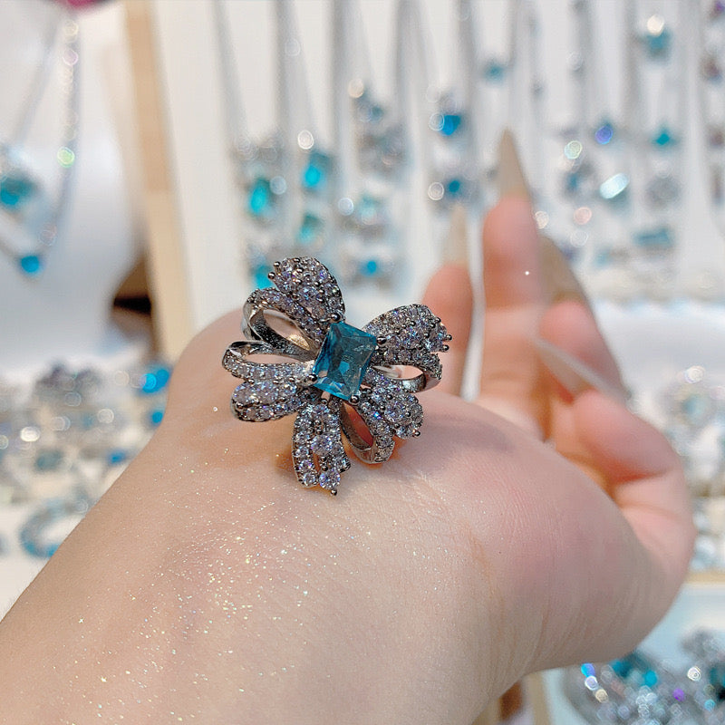 FENG SHUI - 36 Bright aquamarine ring ring and other jewelry