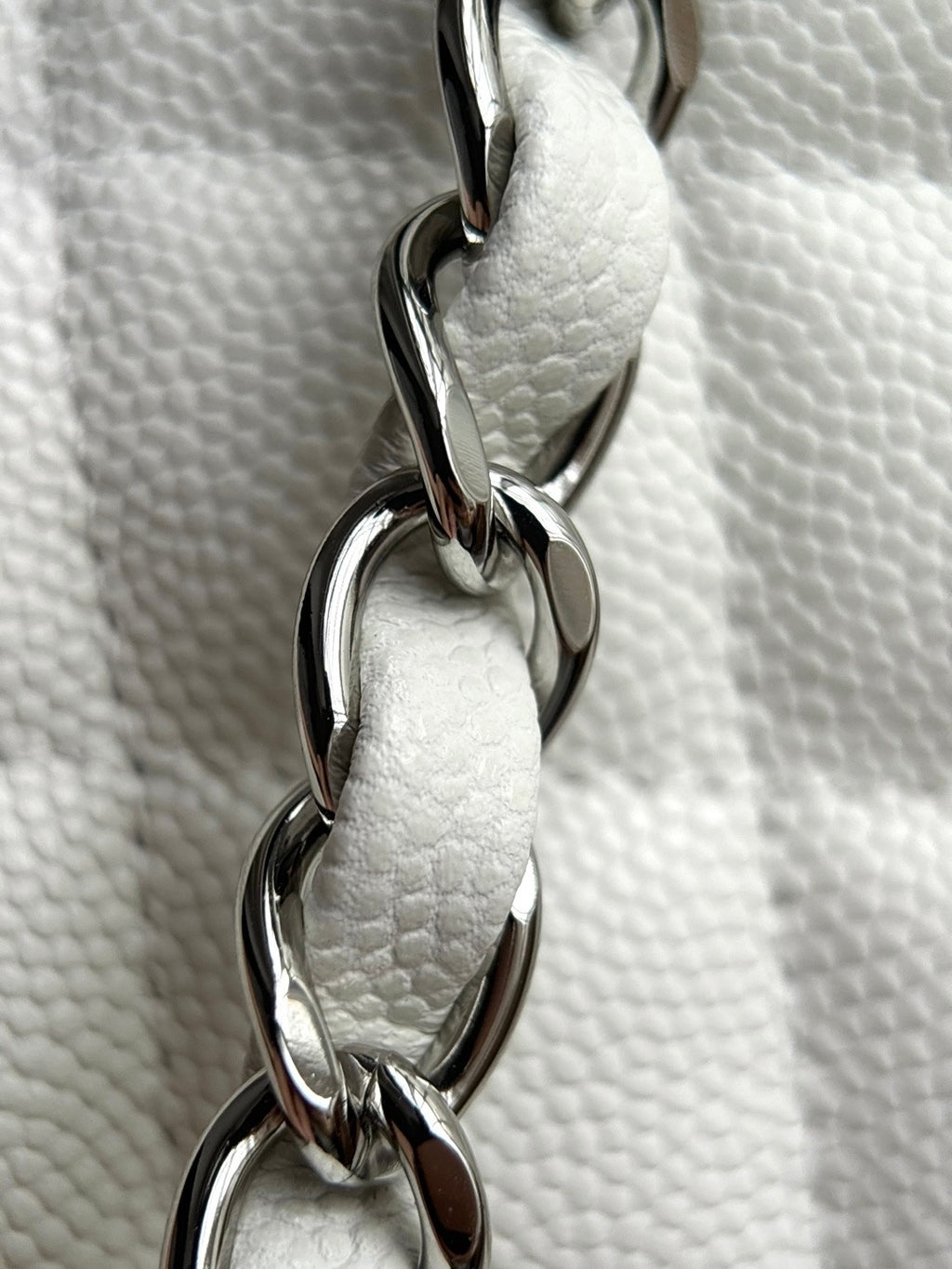 CHANEL- Classic Flag bag golden/sliver