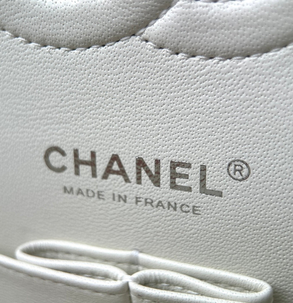 CHANEL- Classic Flag bag golden/sliver