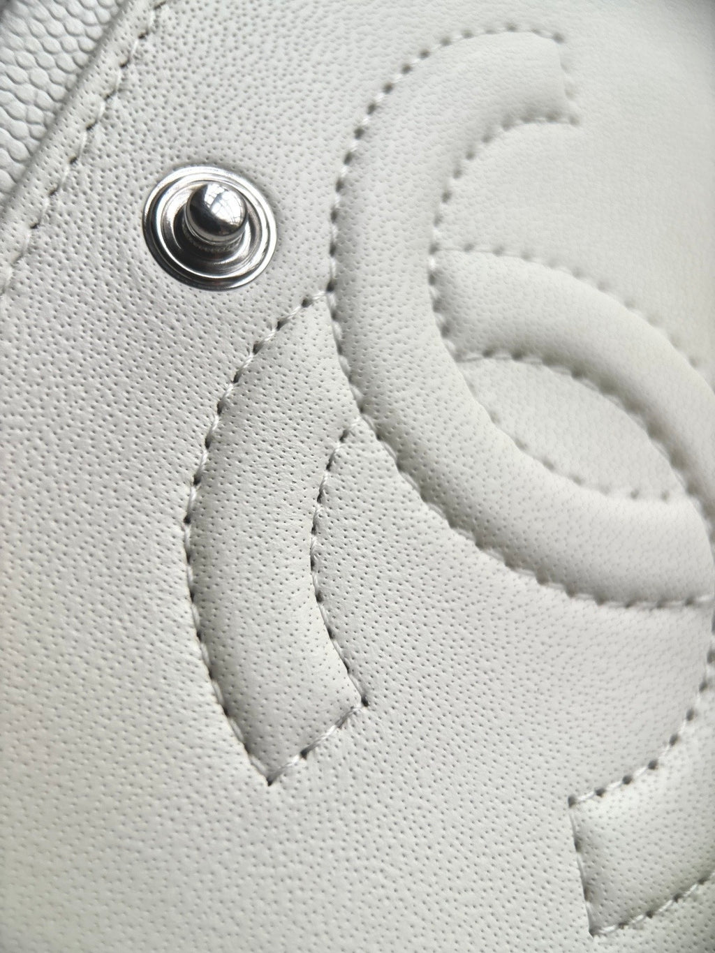 CHANEL- Classic Flag bag golden/sliver