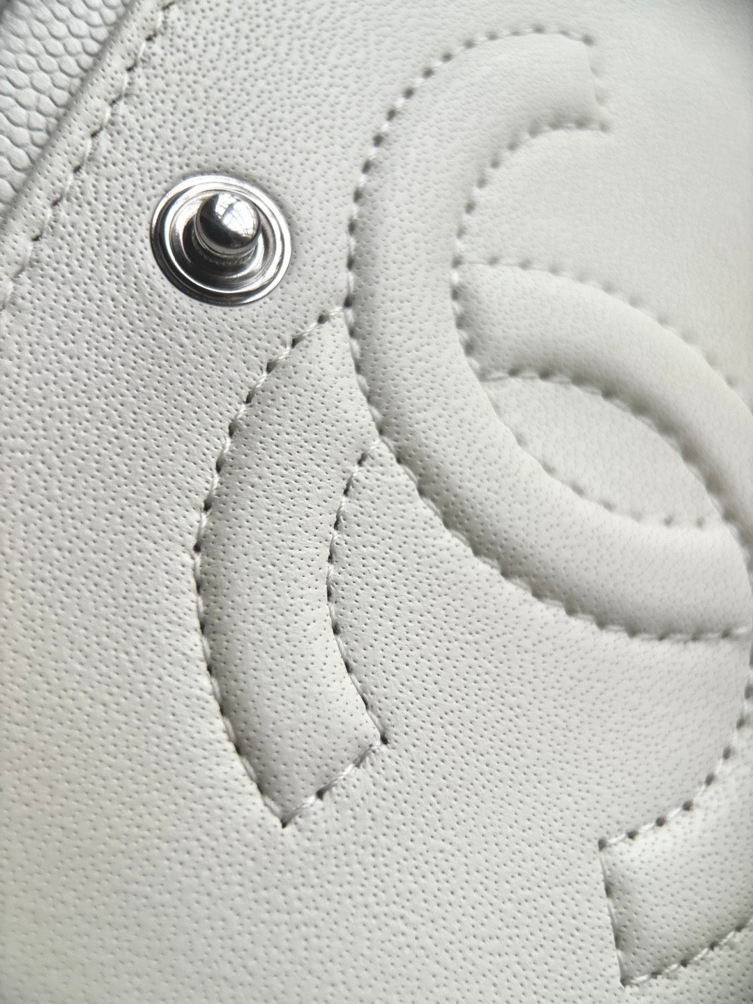 CHANEL- Classic Flag bag golden/sliver