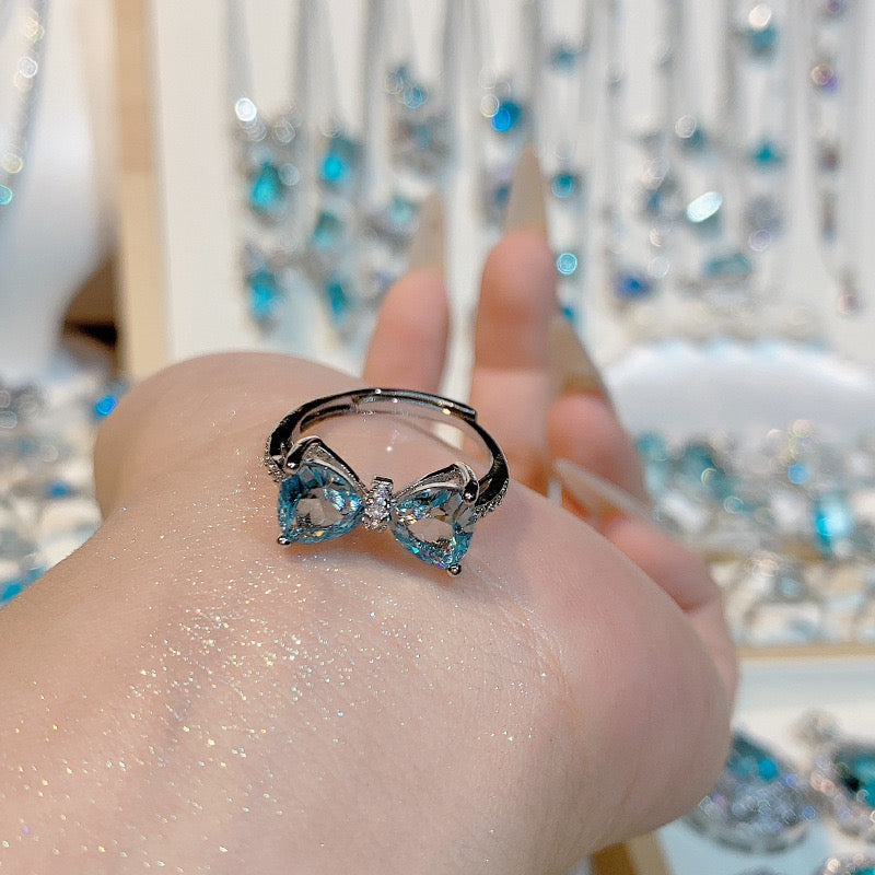 FENG SHUI - 36 Bright aquamarine ring ring and other jewelry