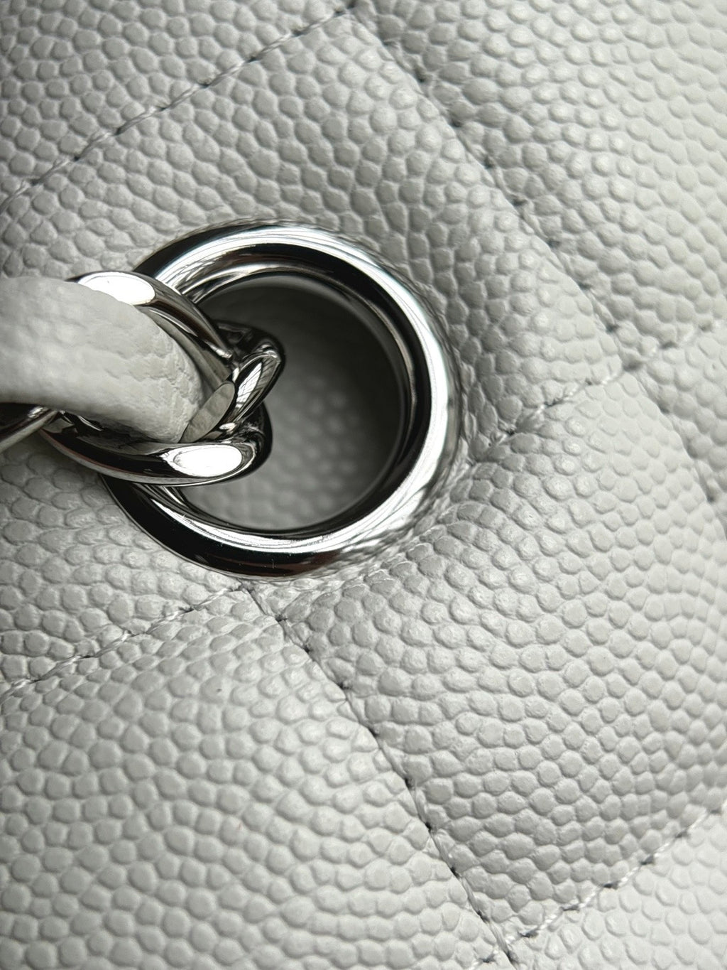 CHANEL- Classic Flag bag golden/sliver