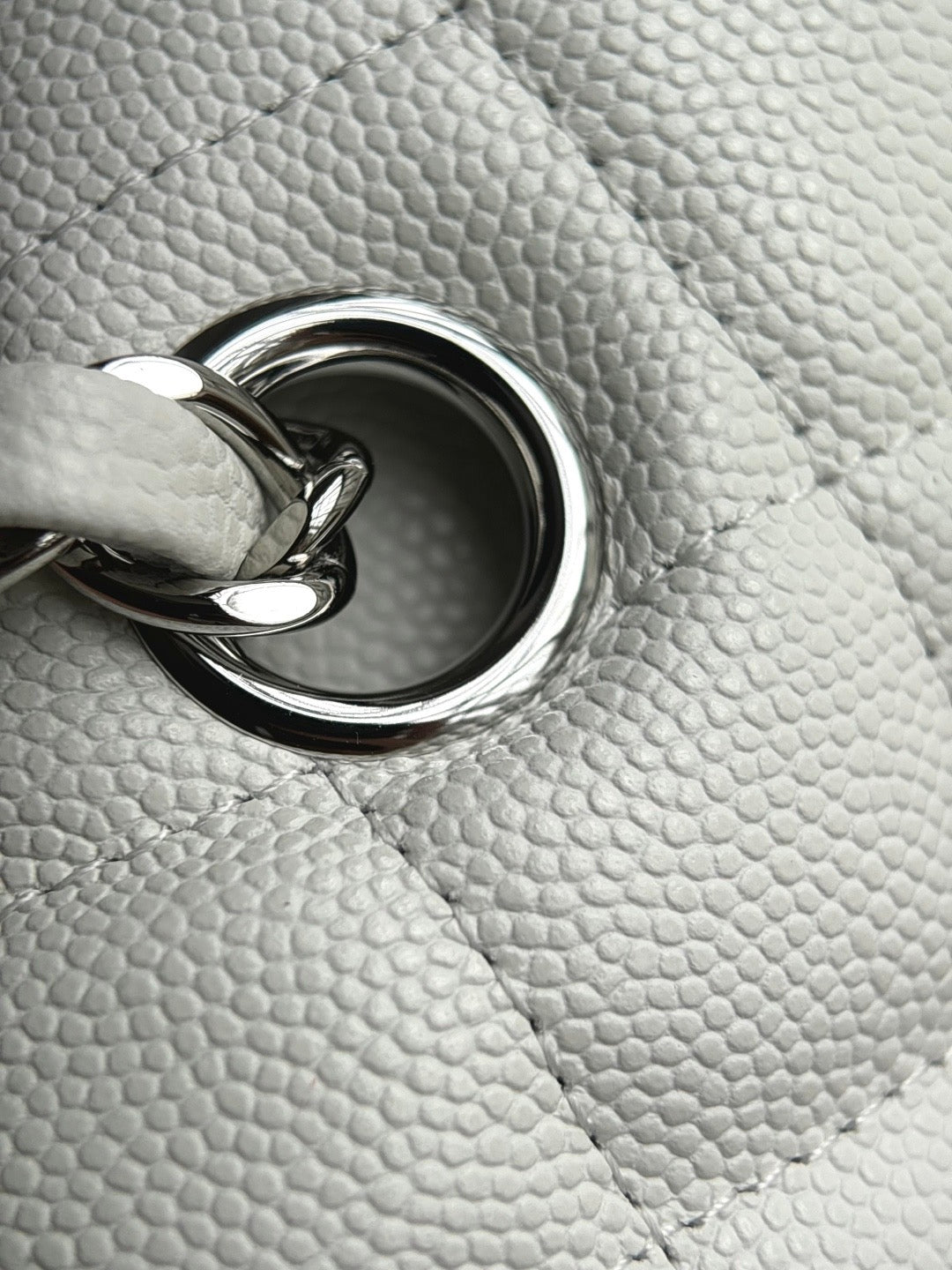 CHANEL- Classic Flag bag golden/sliver