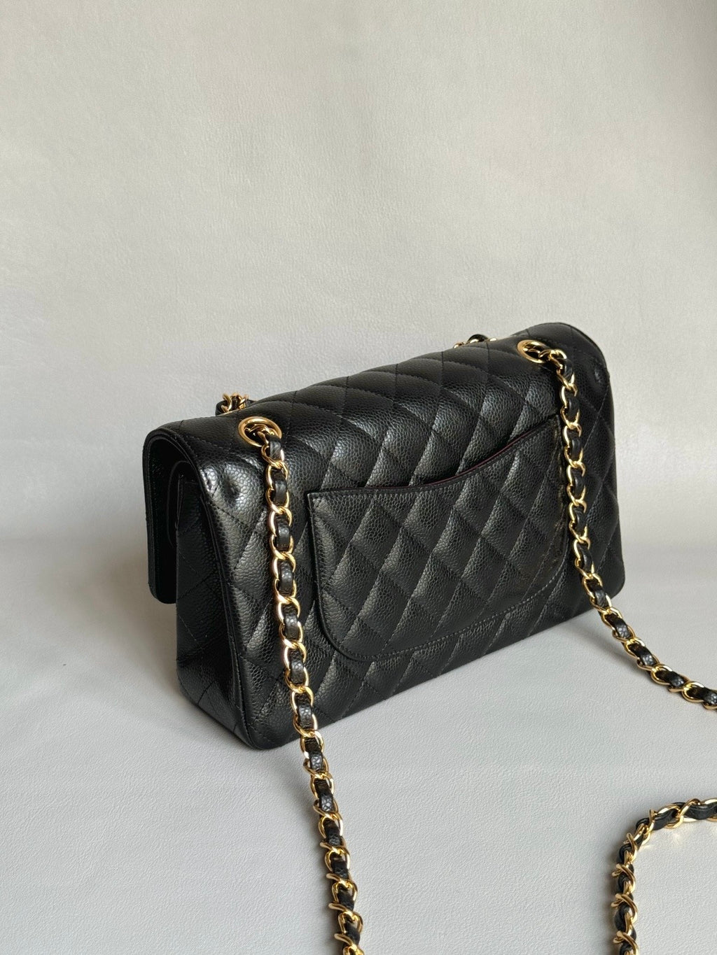 CHANEL- Jumbo28 bag golden/sliver