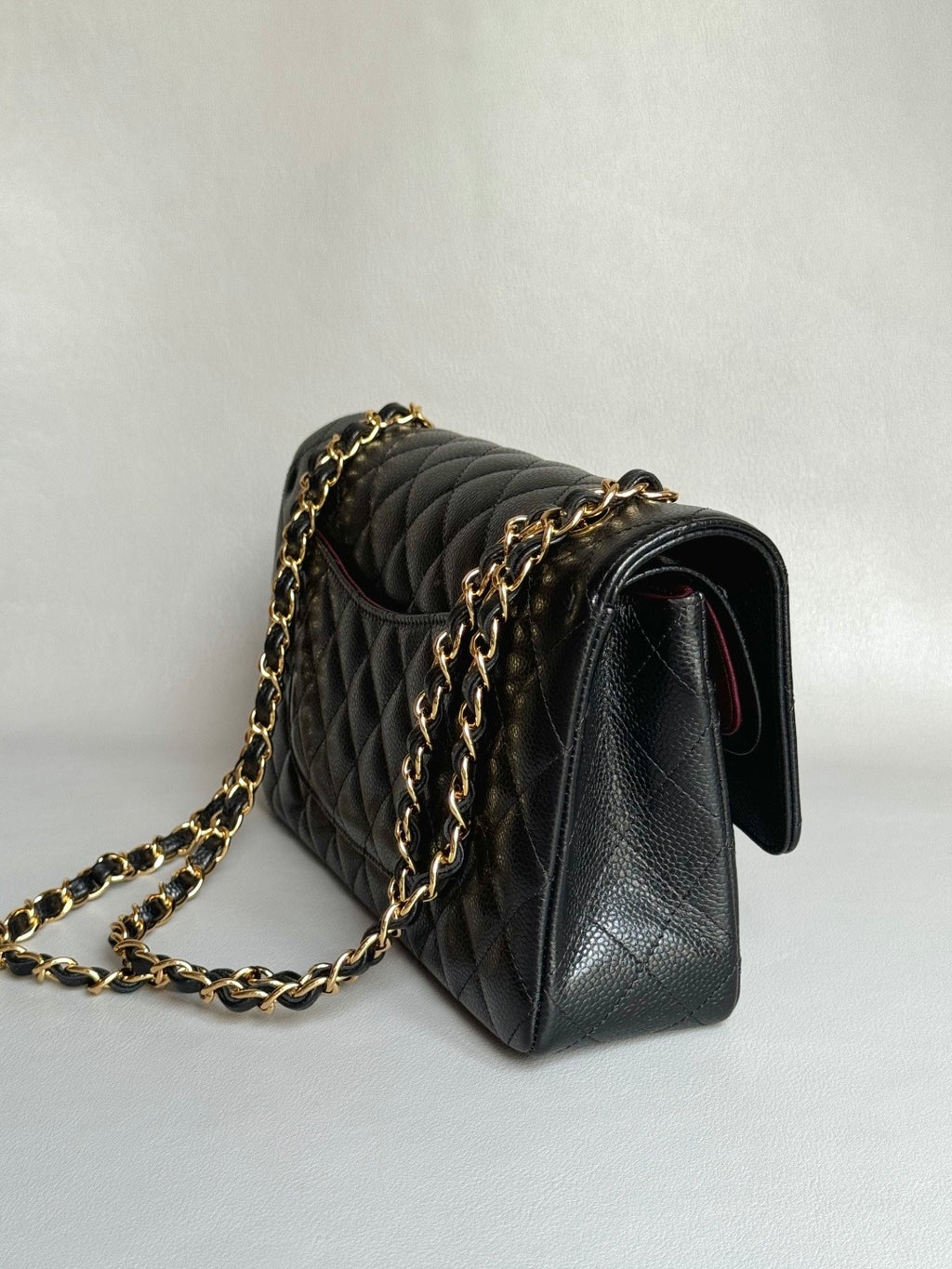 CHANEL- Jumbo28 bag golden/sliver