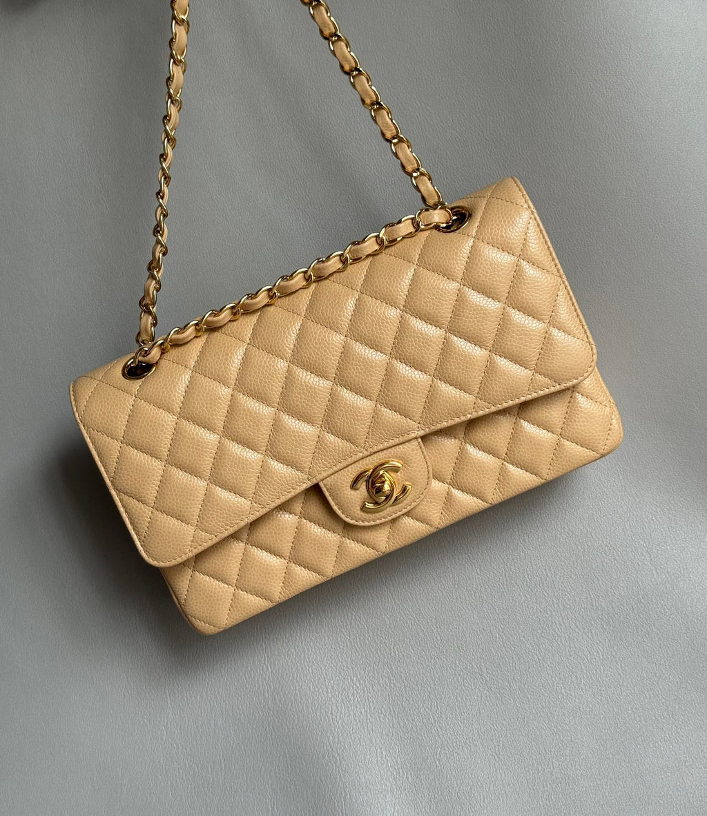 CHANEL- Jumbo28 bag golden/sliver