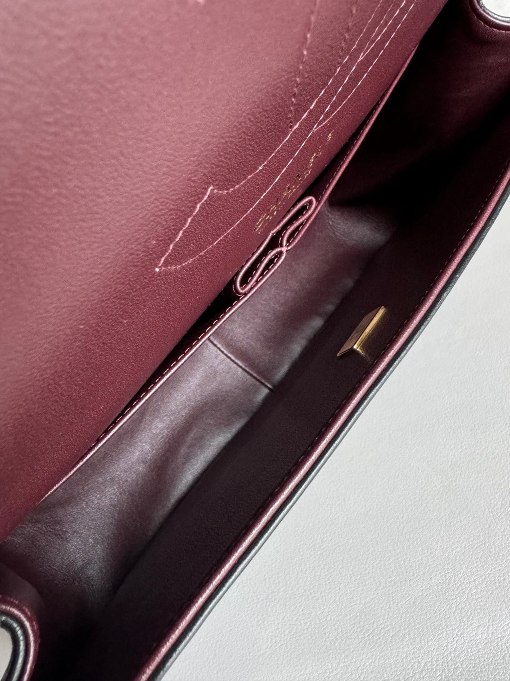 CHANEL- Classic Flag 30bag golden/sliver