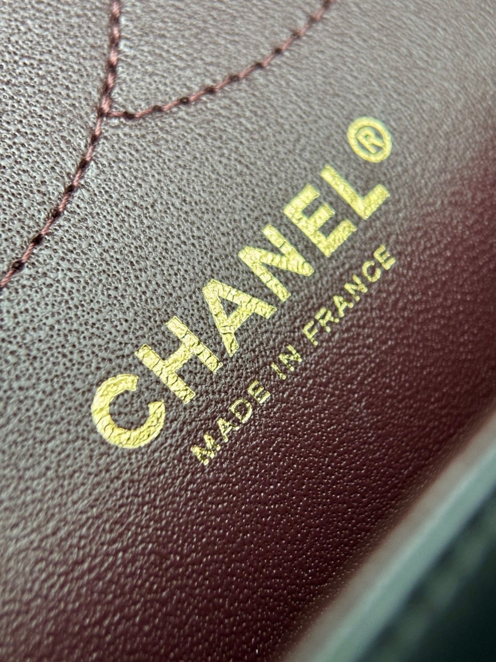 CHANEL- Classic Flag 30bag golden/sliver