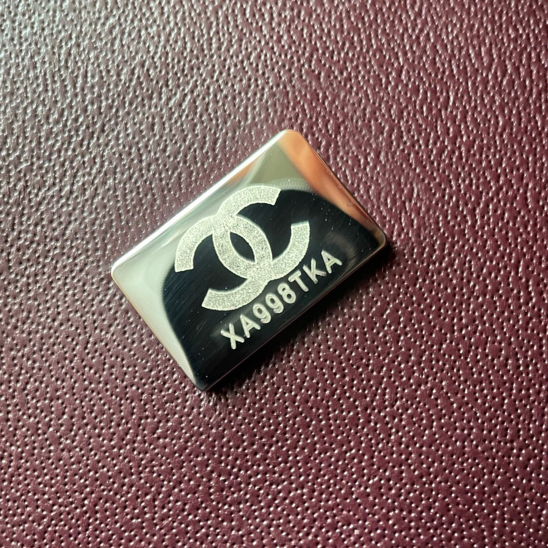 CHANEL- Classic Flag 30bag golden/sliver