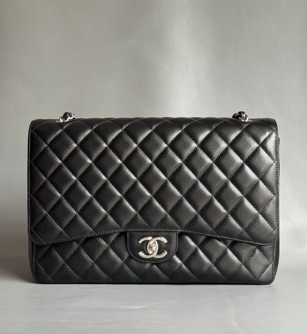 CHANEL-Maxi bag golden/sliver
