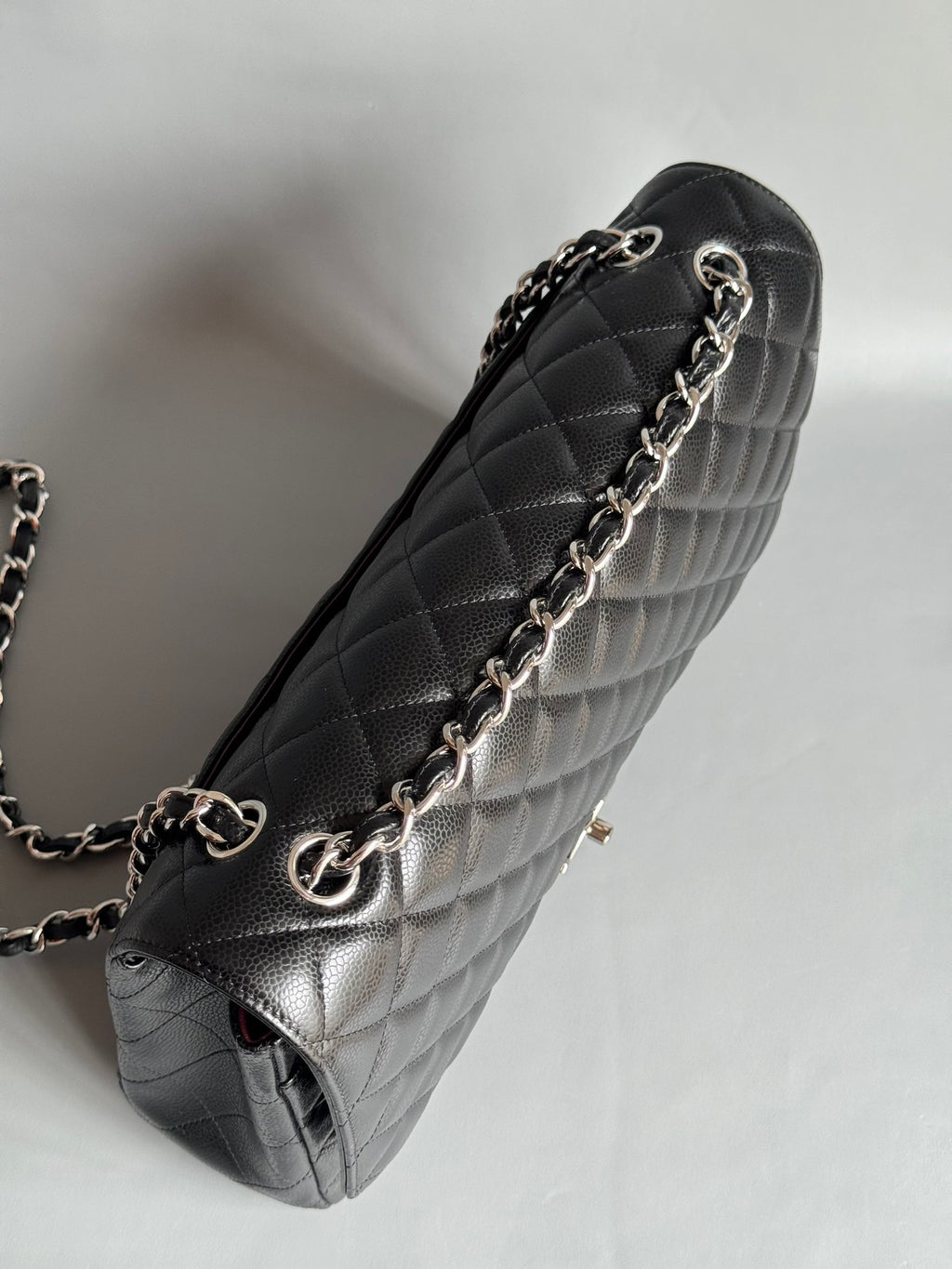 CHANEL-Maxi bag golden/sliver