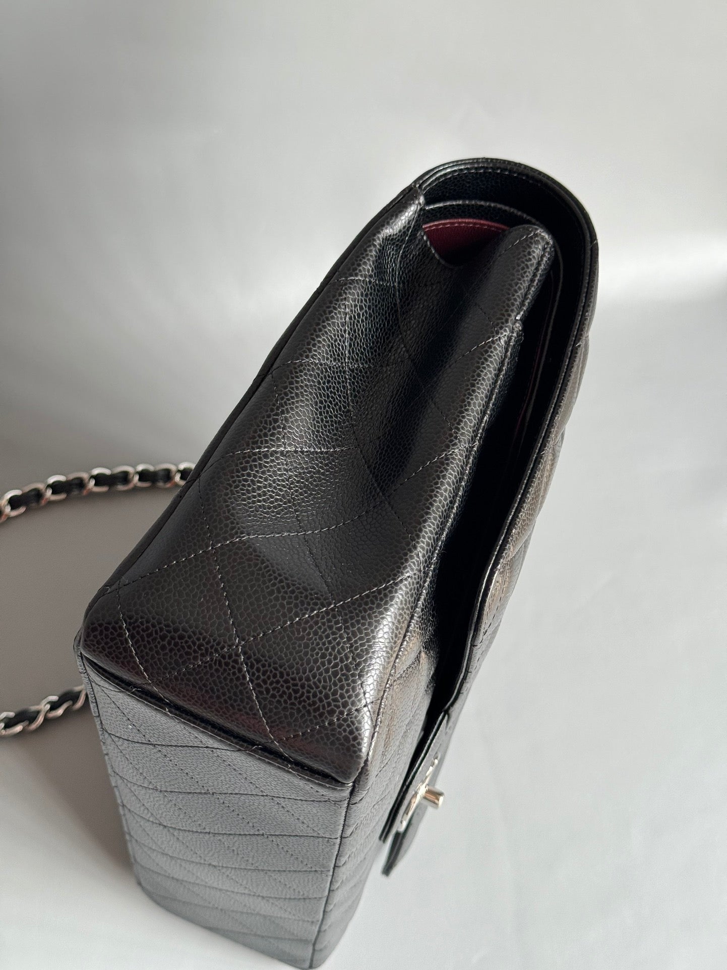 CHANEL-Maxi bag golden/sliver