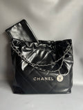 CHANEL-22bag mini golden/sliver