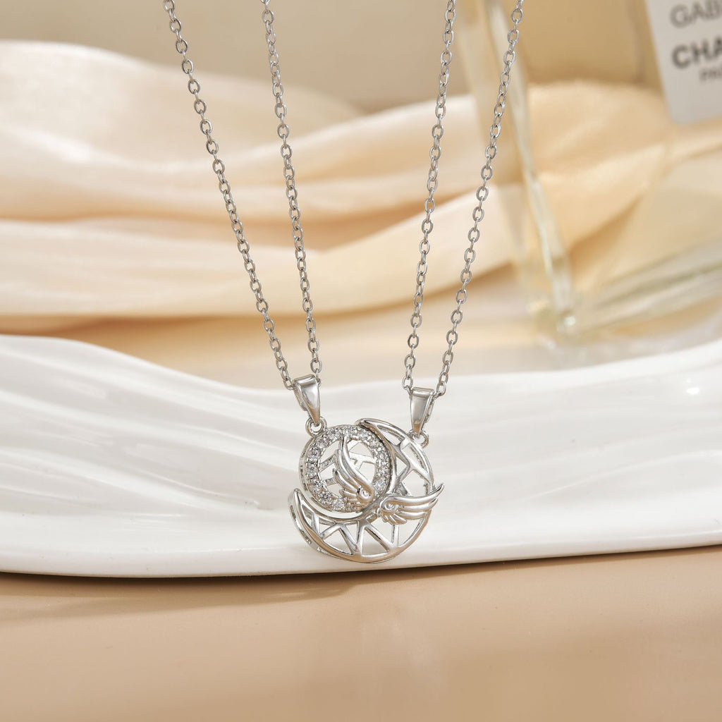 FENG SHUI - 1 Magnetic sun and moon necklace fashion all high-grade sense