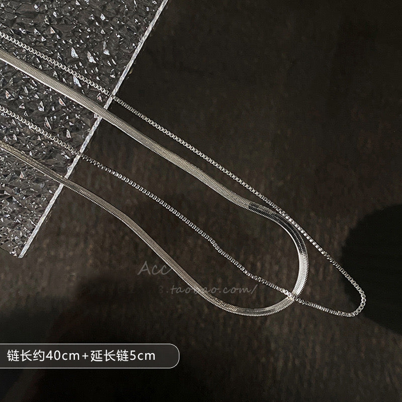 FENG SHUI - 8 Niche light luxury temperament sweater chain does not fade all collarbone chain choker