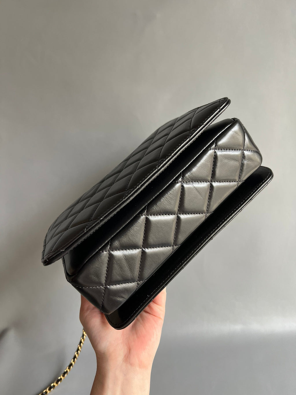 CHANEL- Handle Messenger bag Handle bag golden/sliver