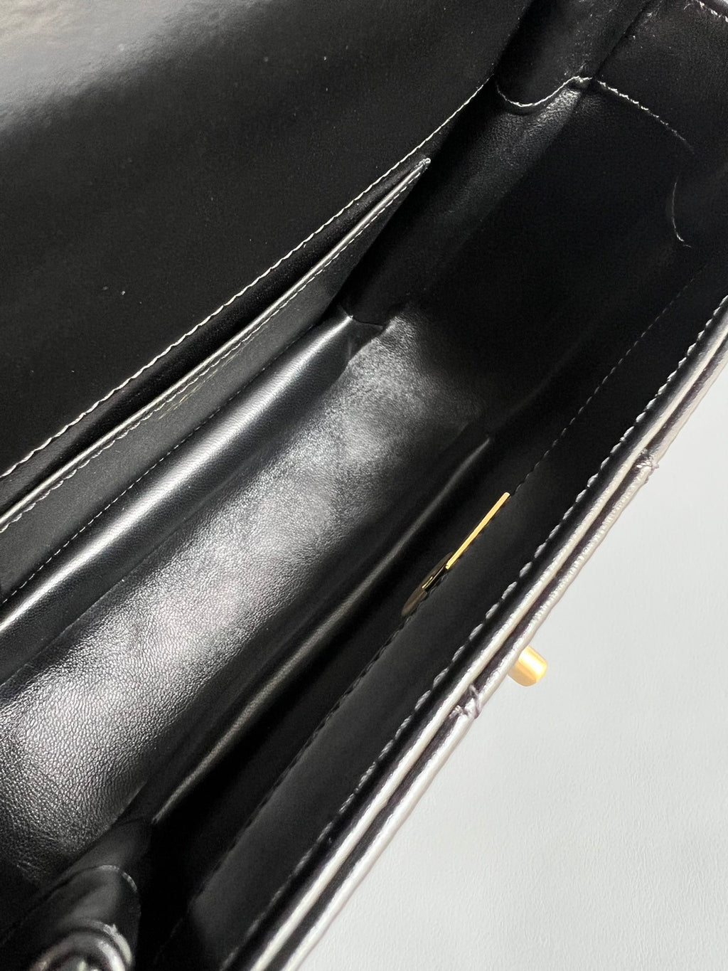 CHANEL- Handle Messenger bag Handle bag golden/sliver