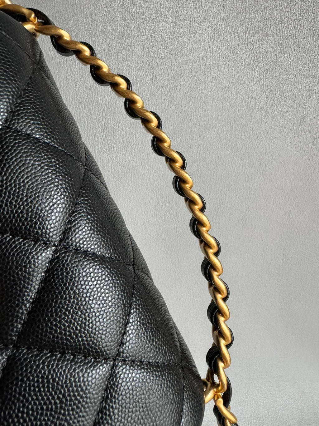 CHANEL-24S rue Cambon Handle bag golden/sliver