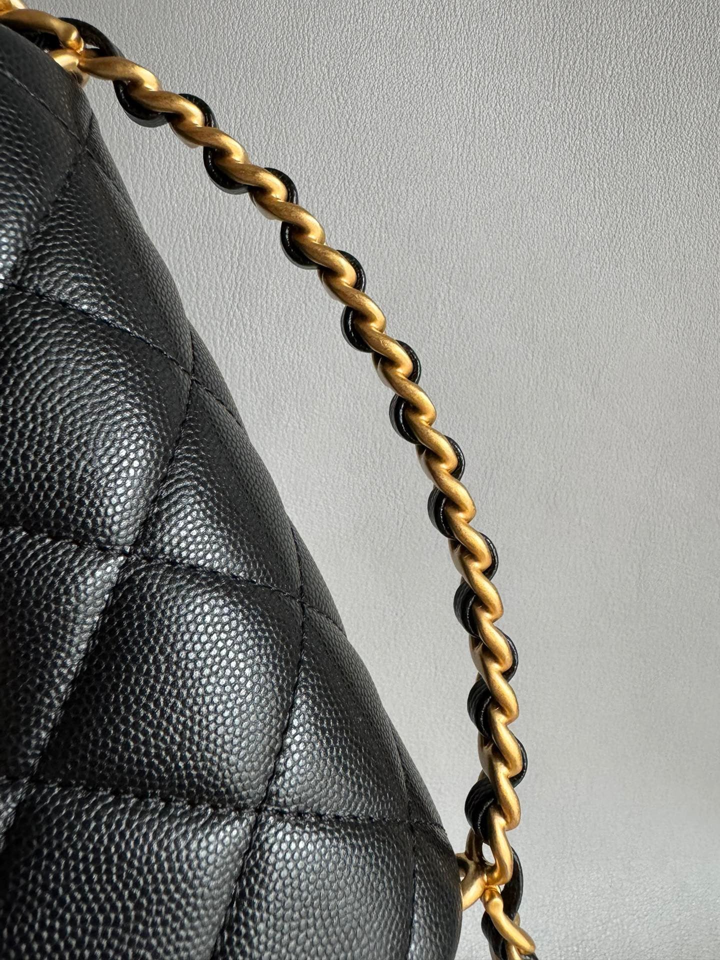 CHANEL-24S rue Cambon Handle bag golden/sliver