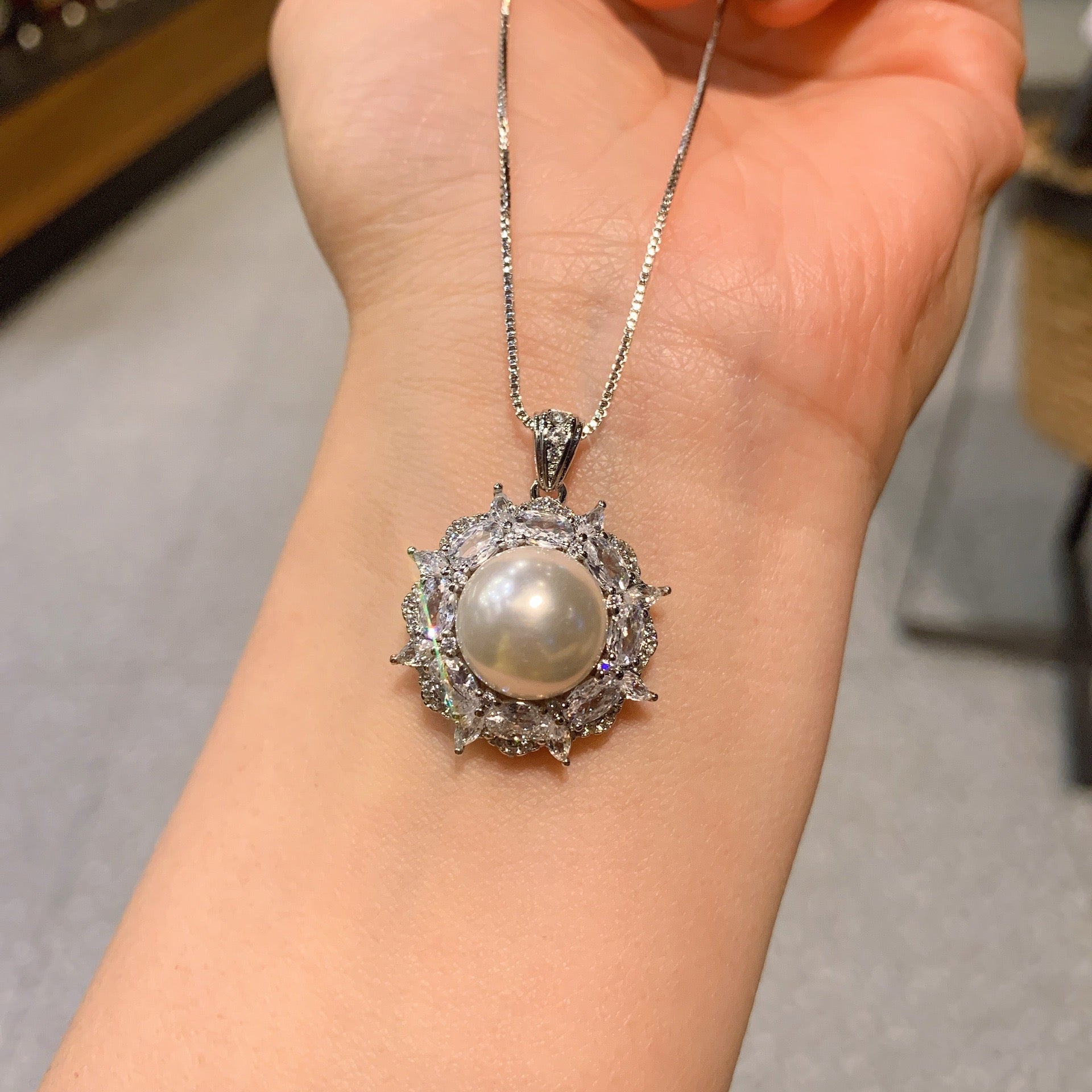 FENG SHUI - 5 Australian fritillary pearl set Ring bracelet New pearl necklace bracelet