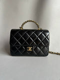 CHANEL-22B CF bag golden/sliver