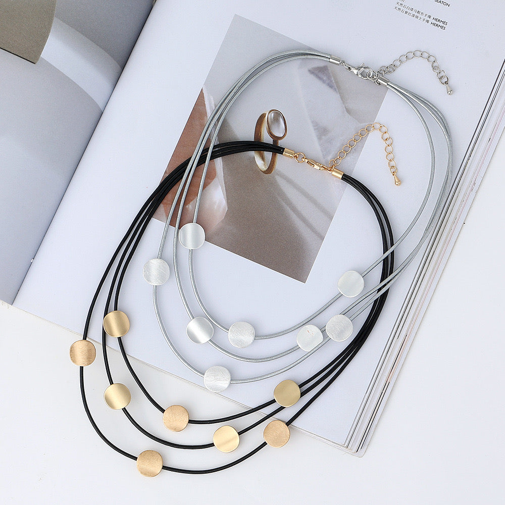 FENG SHUI - 7 Multi-layer niche design women's jewelry simple collarbone short necklace