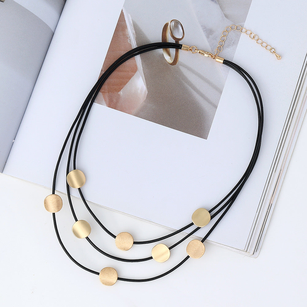 FENG SHUI - 7 Multi-layer niche design women's jewelry simple collarbone short necklace
