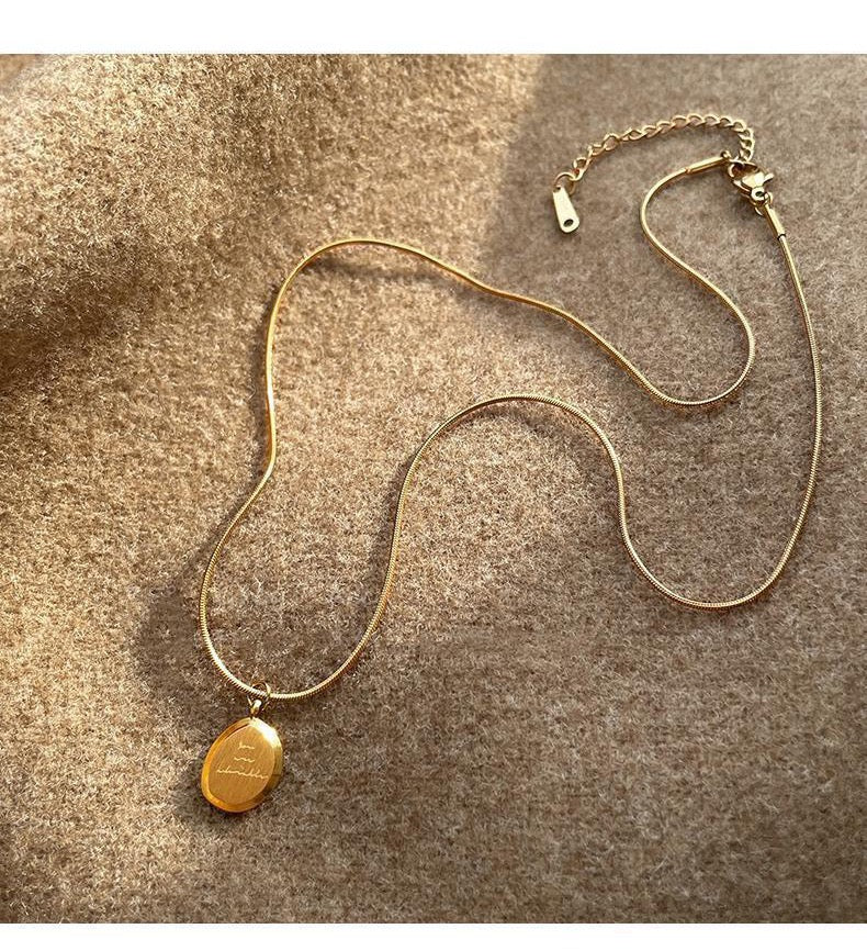 FENG SHUI - 8 Niche light luxury temperament sweater chain does not fade all collarbone chain choker