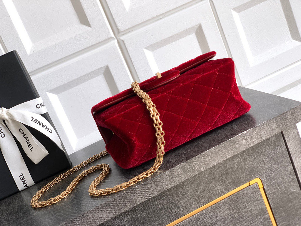 CHANEL-2.55 mini bag  golden/sliver