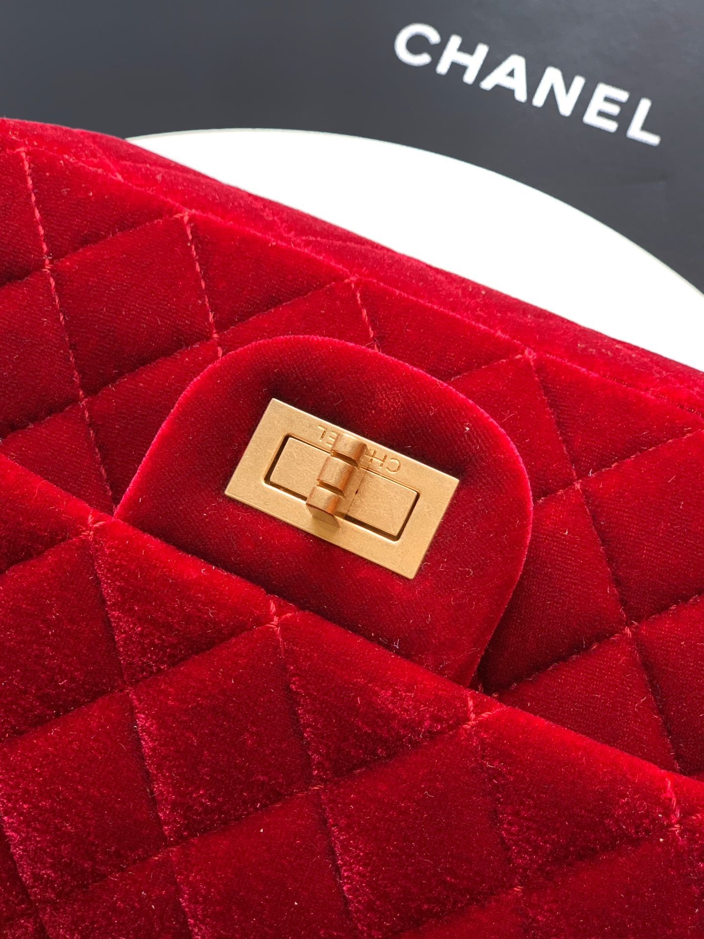 CHANEL-2.55 mini bag  golden/sliver