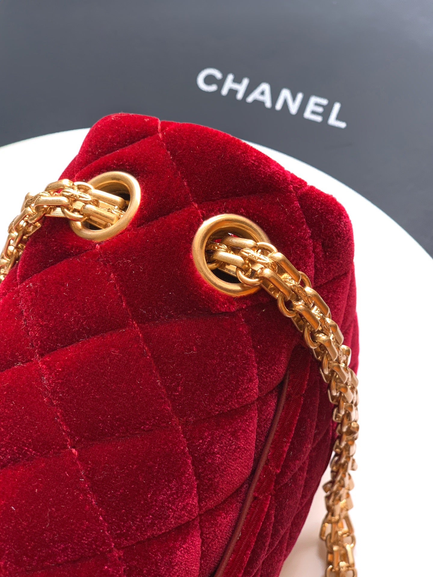 CHANEL-2.55 mini bag  golden/sliver