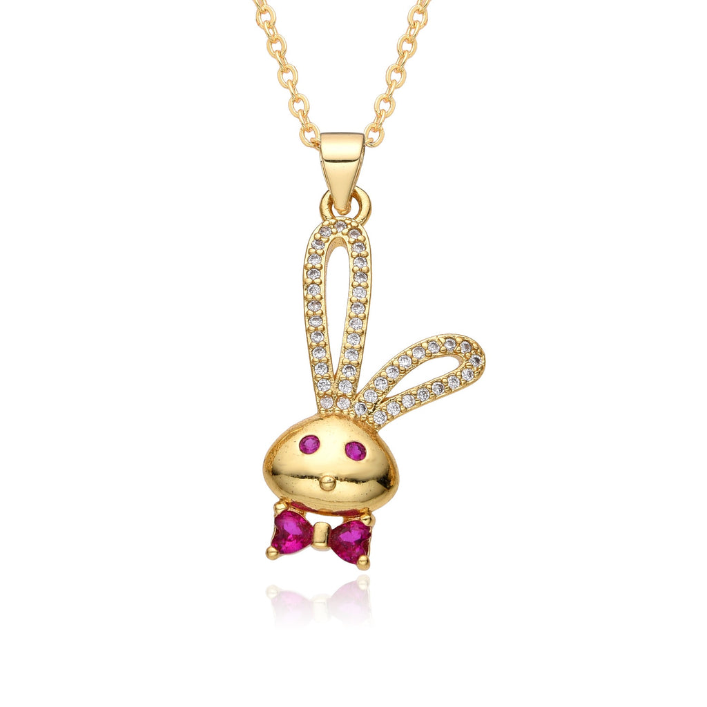 FENG SHUI - 11 Fashion personality dragonfly panda women's 18k pendant necklace