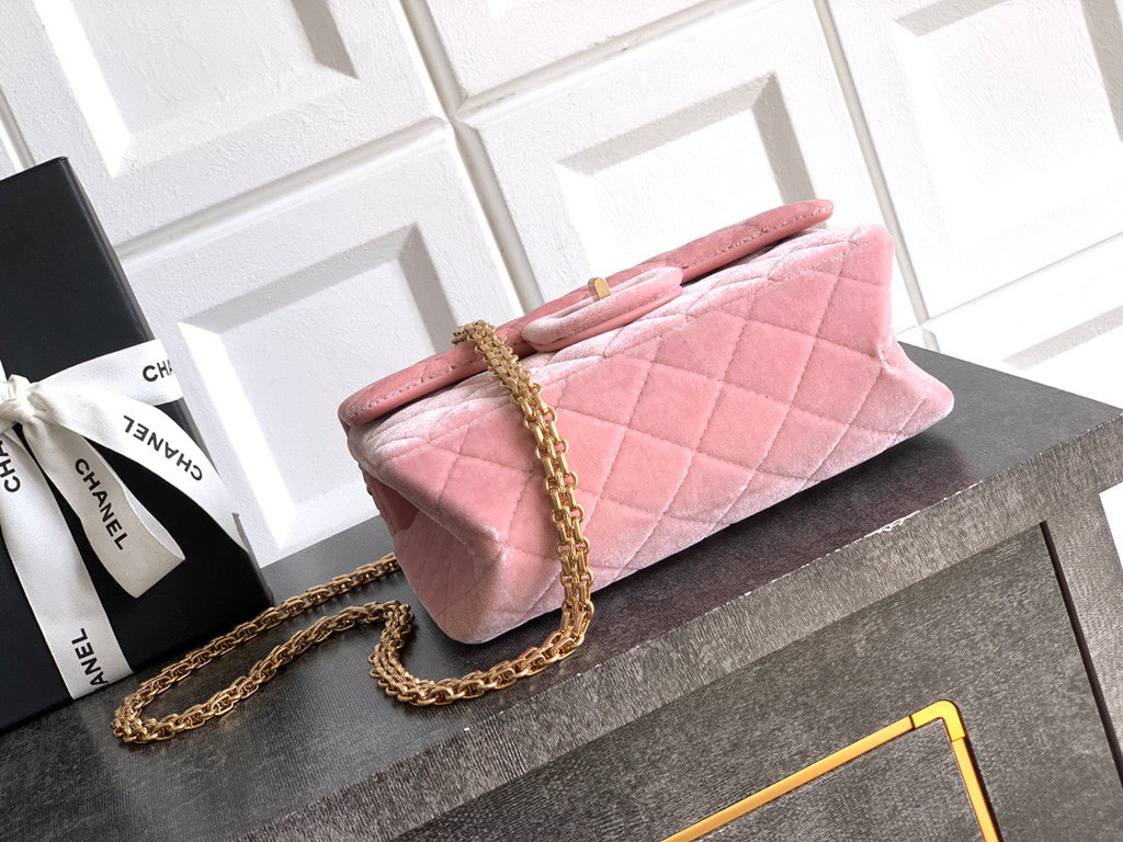 CHANEL-2.55 mini bag  golden/sliver