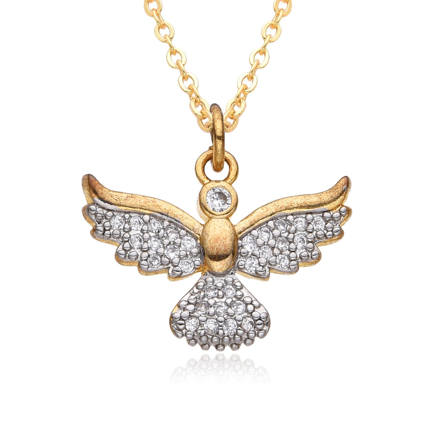 FENG SHUI - 11 Fashion personality dragonfly panda women's 18k pendant necklace