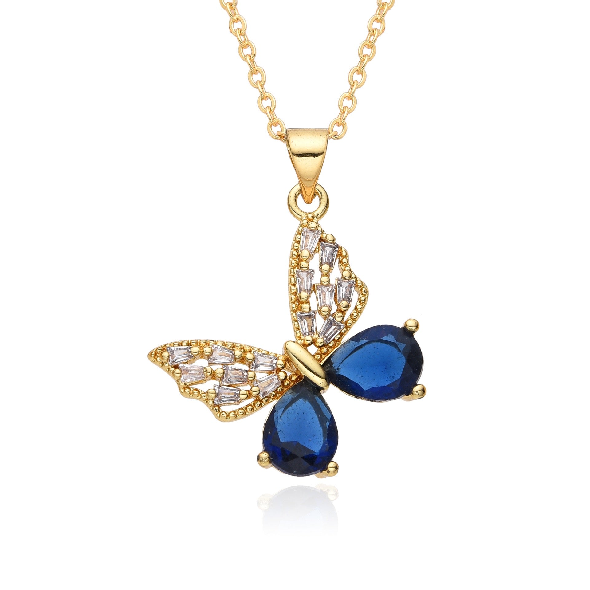 FENG SHUI - 11 Fashion personality dragonfly panda women's 18k pendant necklace
