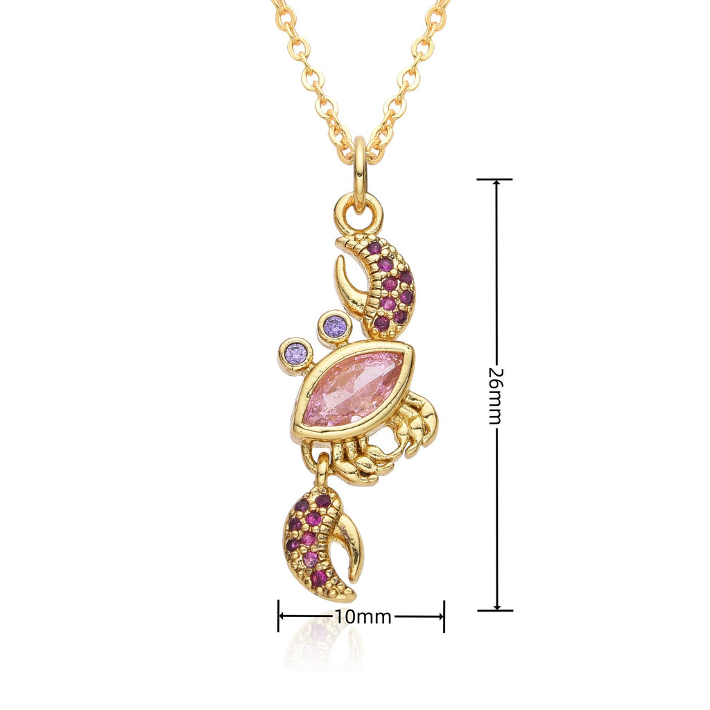 FENG SHUI - 11 Fashion personality dragonfly panda women's 18k pendant necklace